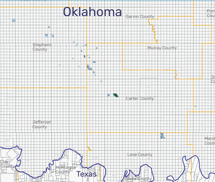 Vanguard Natural Resources Oklahoma Asset Map (Source: EnergyNet)