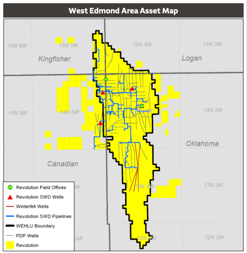Wells Fargo Marketed Map - Revolution Resources Oil Midcontinent Divestiture