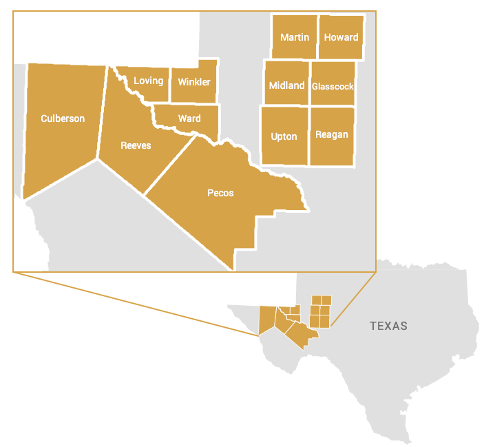 Wing Resources Permian Map - receives energy funding from NGP