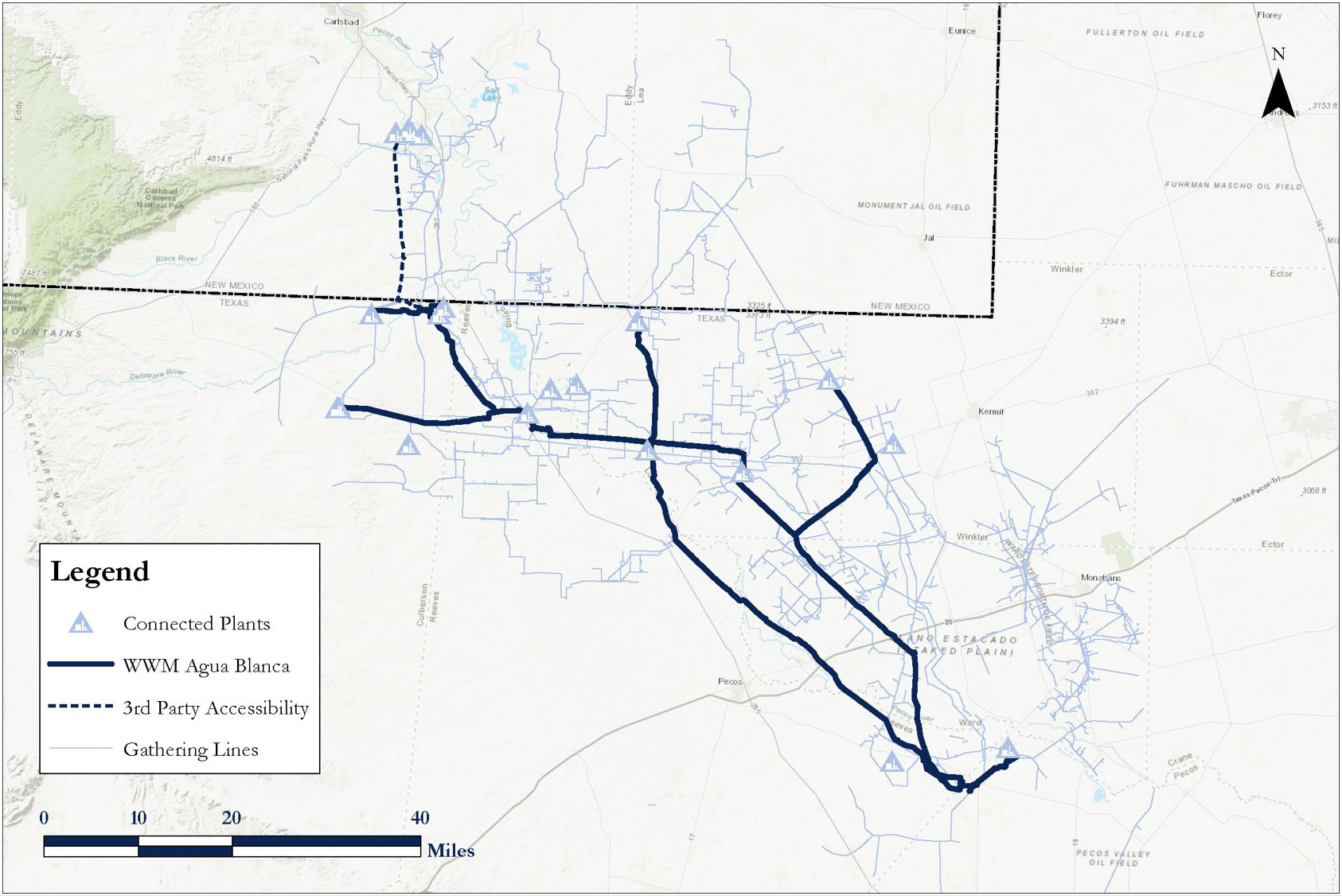 Agua Blanca pipeline system