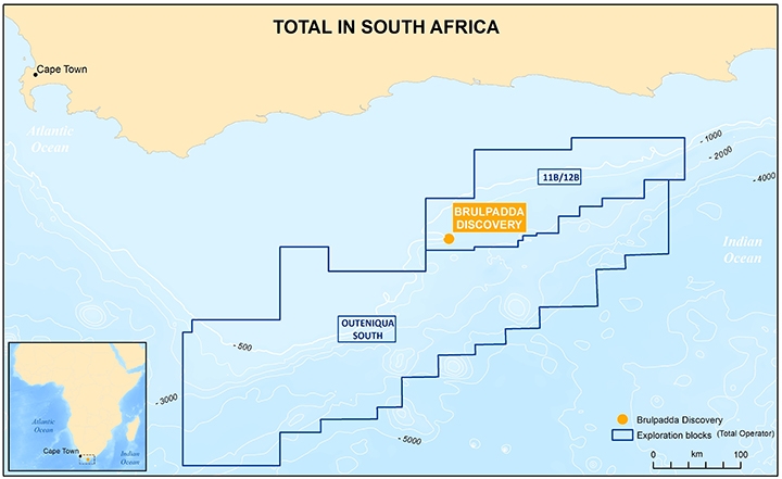 Total In South Africa Asset Map (Source: Total SA)
