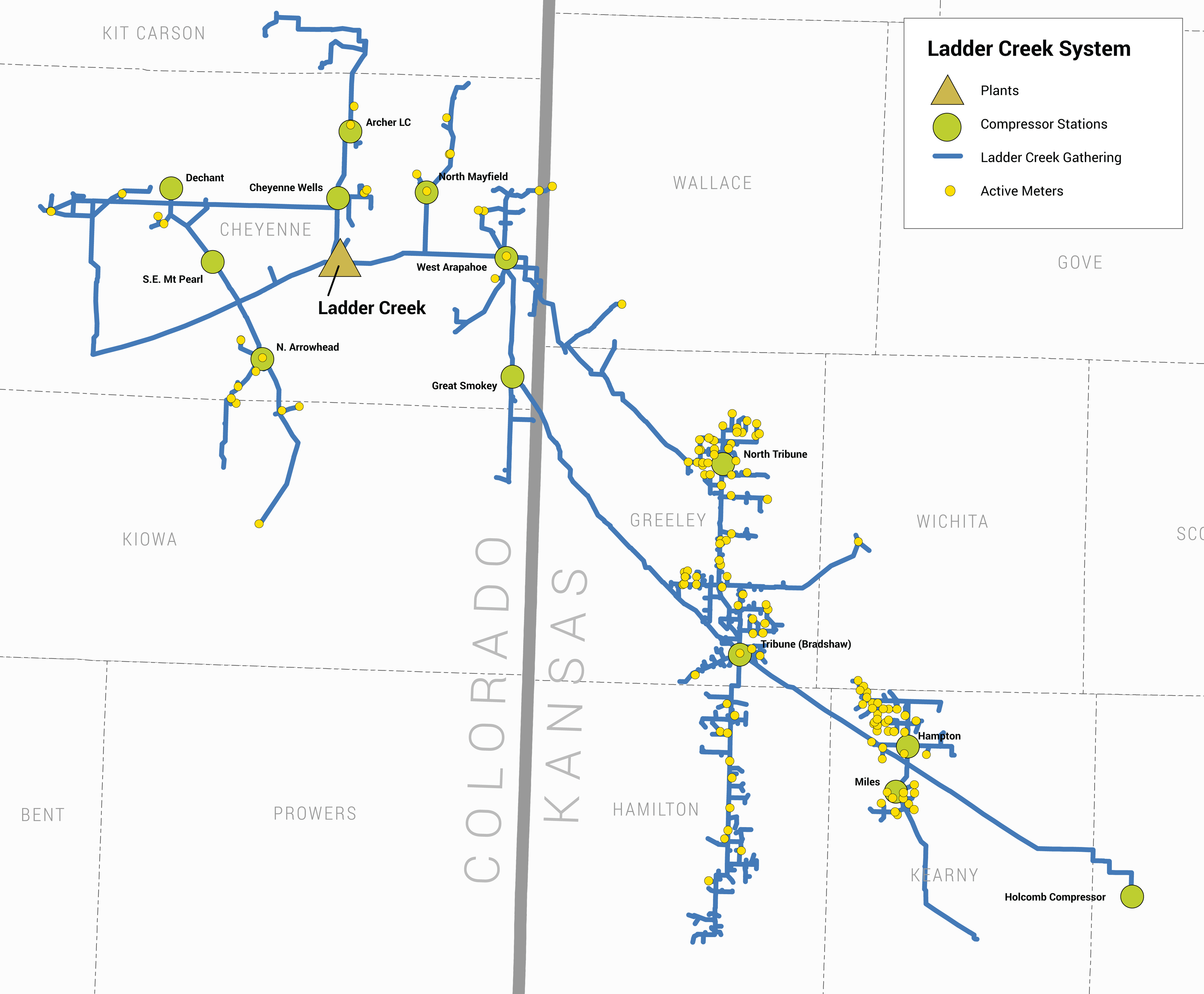 Ladder Creek Helium Map