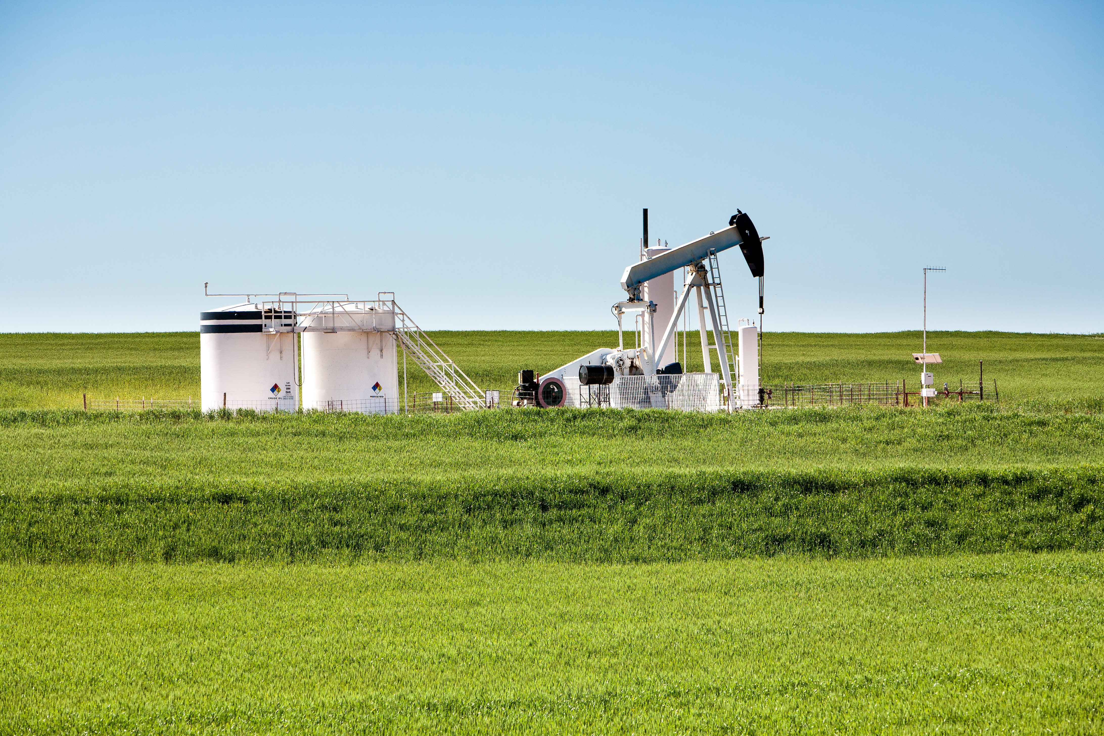 A pumpjack operates near Woodward, Okla. (Source: Bob Pool/Shutterstock.com)