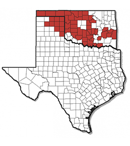 Marketed: Cimarex Energy Midcontinent Properties in Oklahoma, Texas Map