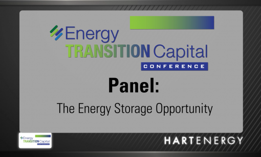 Energy Transition Capital Conference: The Energy Storage Opportunity