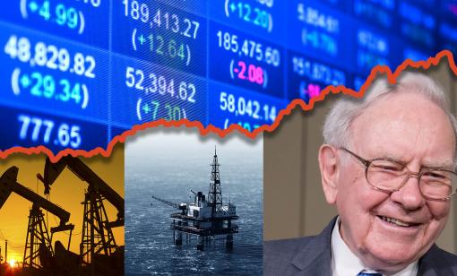 Warren Buffett’s Berkshire Hathaway has invested more than $40 billion in the oil and gas sector. The sector rewarded him and other investors with a stellar year. (Source: Hart Energy; Kent Sievers, PHOTOCREO Michal Bednarek, huyangshu, Jirapong Manustrong/Shutterstock.com)