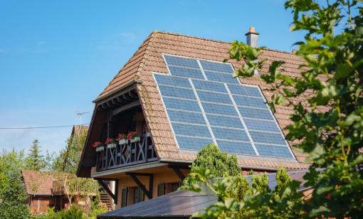 Solar panels in France.
