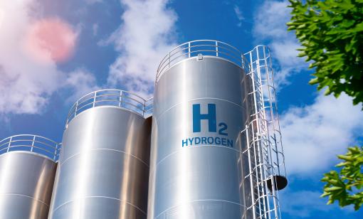 Global production of hydrogen is about 75 metric tons per year