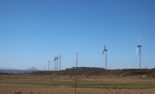 Wind turbines in Ethiopia