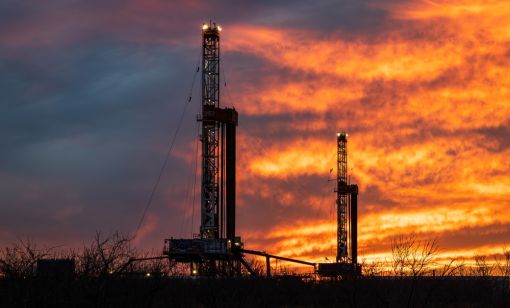 : Drilling rigs in the Permian Basin.
