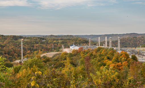 A natural gas fracking pad near Moundsville, West Virginia (Source: Shutterstock)