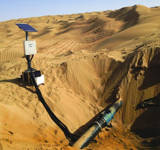 The field signature method is ideally suited for remote area pipelines. (Source: Emerson Automation Solutions)