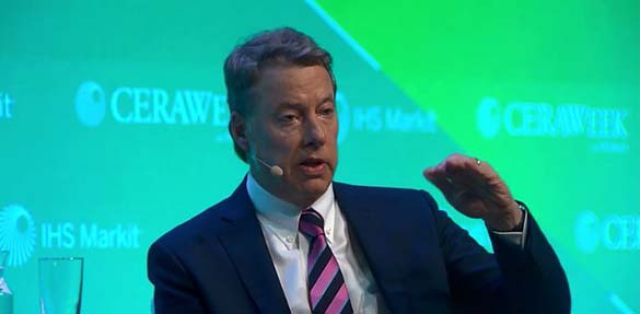 Ford Motor Co. Executive Chairman William Clay Ford Jr. answers questions from Daniel Yergin, IHS Markit during CERAWeek in Houston. (Source: CERAWeek by IHS Markit)