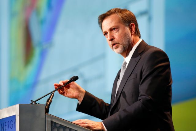 Range Resources Corp. CEO Jeff Ventura speaks during Hart Energy's DUG East conference and exhibition in 2014. (Source: Hart Energy)