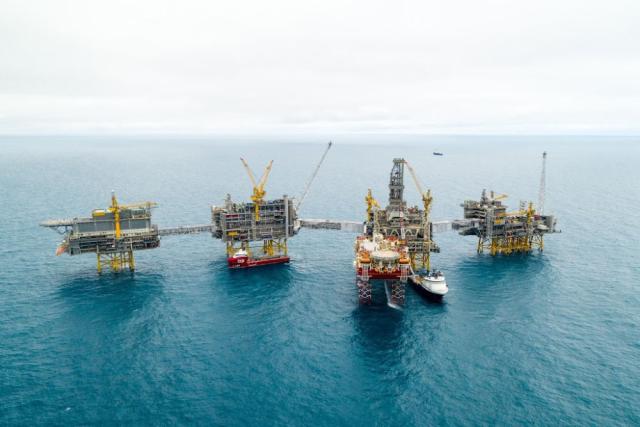 The Johan Sverdrup Field, located in the North Sea offshore Norway, is scheduled to start production in October. (Source: Equinor)