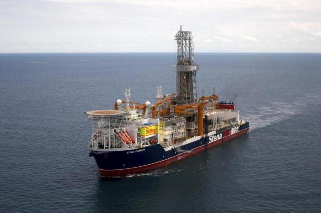 The Yellowtail-2 well was drilled by the Stena Carron drillship in the Stabroek Block offshore Guyana. (Source: Hess)