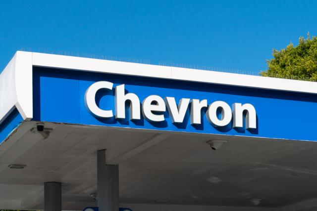 A Chevron gas station in Santa Monica.