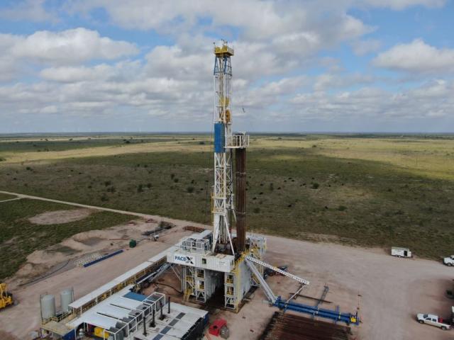 Pace-X rig that is drilling for Sage in South Texas Source Nabors