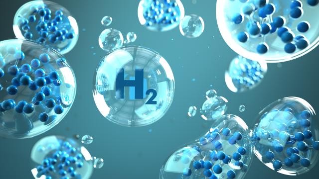 Bubbles, one with H2 in the center