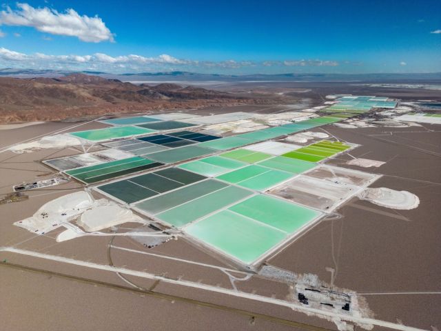 lithium fields in the Atacama desert