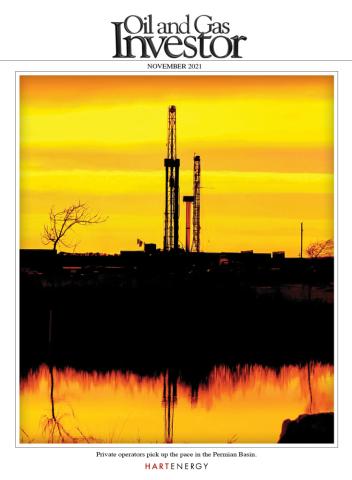 Oil and Gas Investor Magazine - November 2021 Cover Image