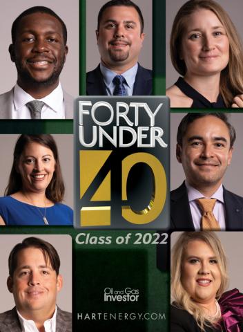Oil and Gas Investor’s 2022 Forty Under 40 cover image