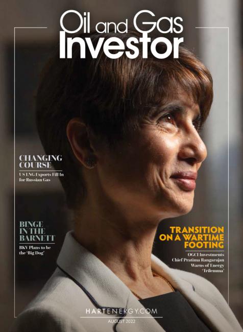 Oil and Gas Investor Magazine - August 2022 Cover Image