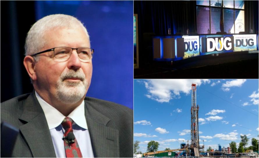 Encino Energy CEO Ray Walker speaks during Hart Energy’s DUG East conference in Pittsburgh. The company has a 900,000-acre Utica Shale leasehold. (Source: Hart Energy/George Sheldon/Shutterstock.com)