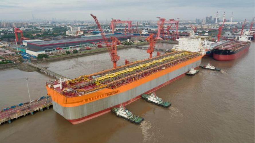 (Source: Shanghai Waigaoqiao Shipbuilding/Hess Corp.)