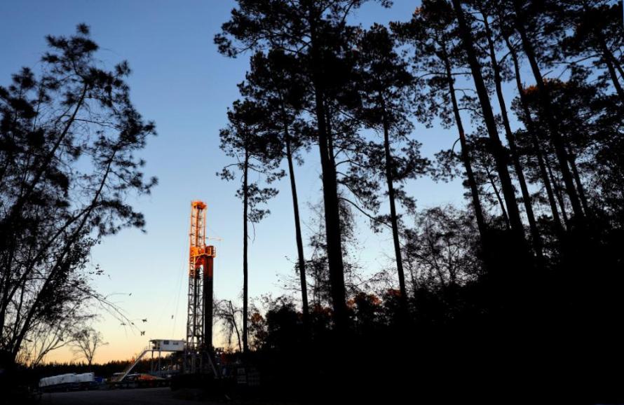 Drilling rig in the Haynesville Shale near Greenwood, La. (Source: Hart Energy)