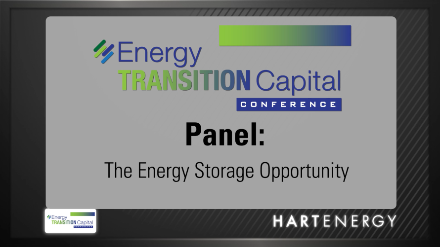 Energy Transition Capital Conference: The Energy Storage Opportunity