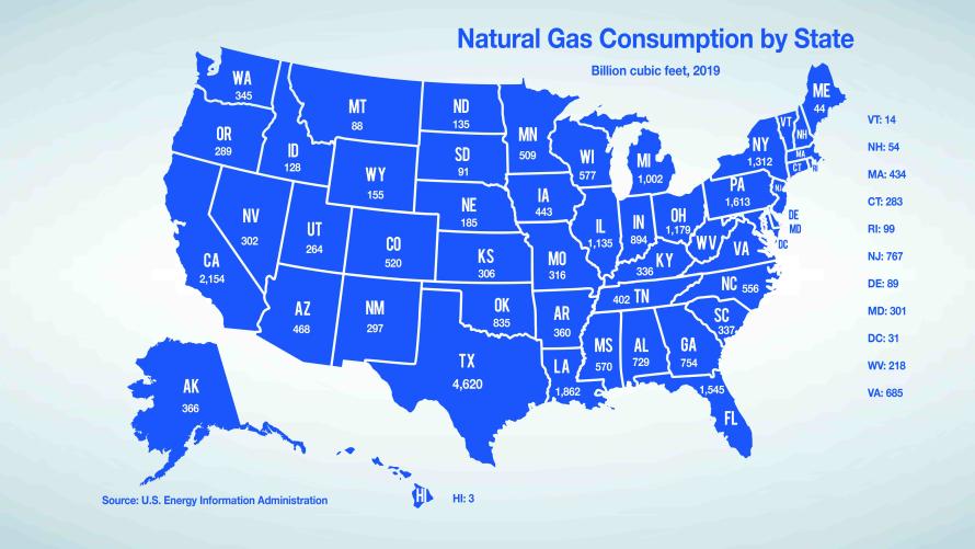 EIA nat gas consumption map
