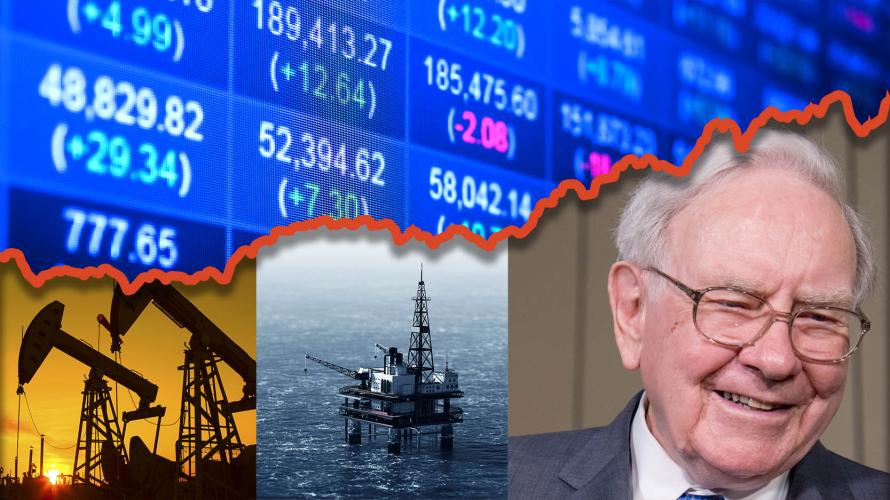 Warren Buffett’s Berkshire Hathaway has invested more than $40 billion in the oil and gas sector. The sector rewarded him and other investors with a stellar year. (Source: Hart Energy; Kent Sievers, PHOTOCREO Michal Bednarek, huyangshu, Jirapong Manustrong/Shutterstock.com)