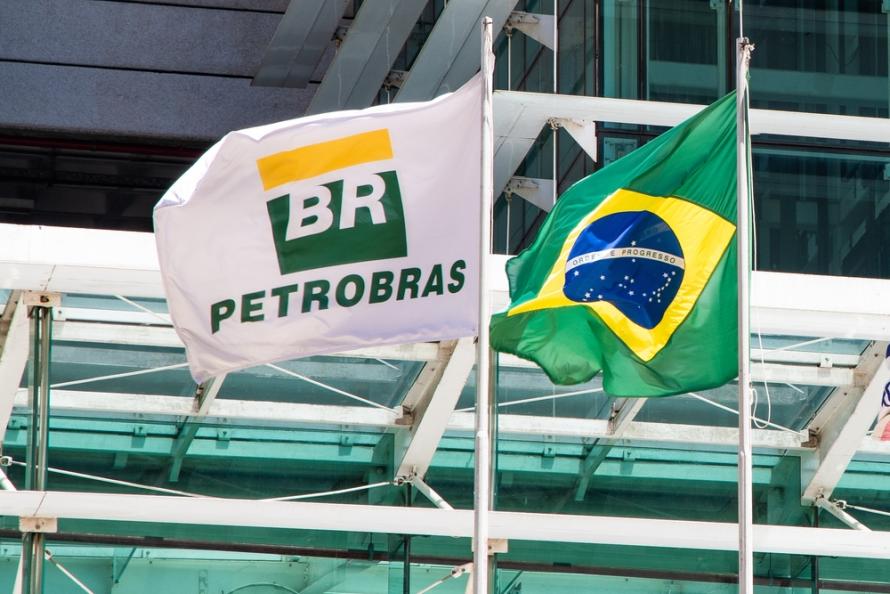Petrobras and Brazilian flag