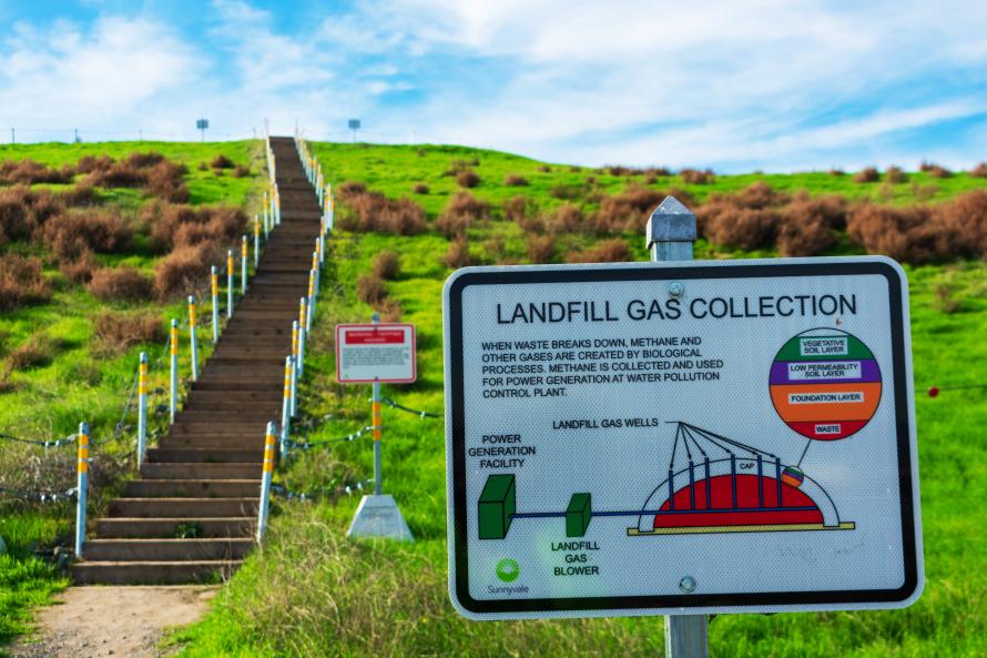 Landfill gas