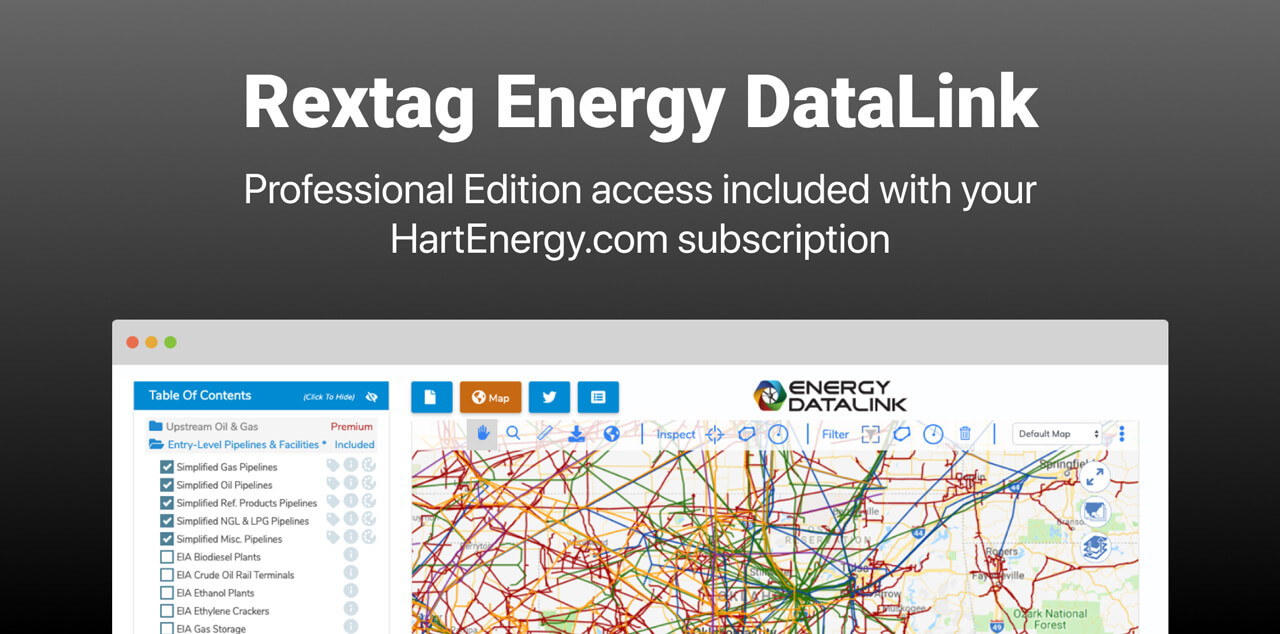 Rextag DataLink Professional Edition access included with subscription