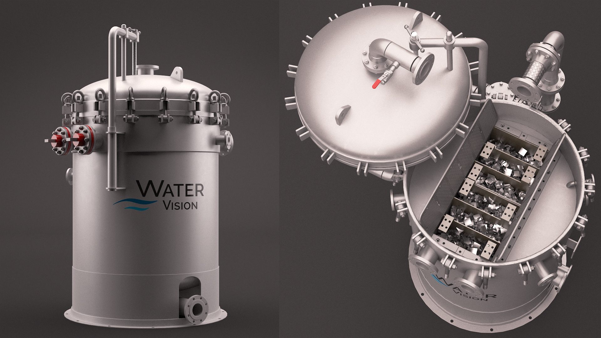 The new vessel for Thincell is shown. (Source: Water Vision Inc.)